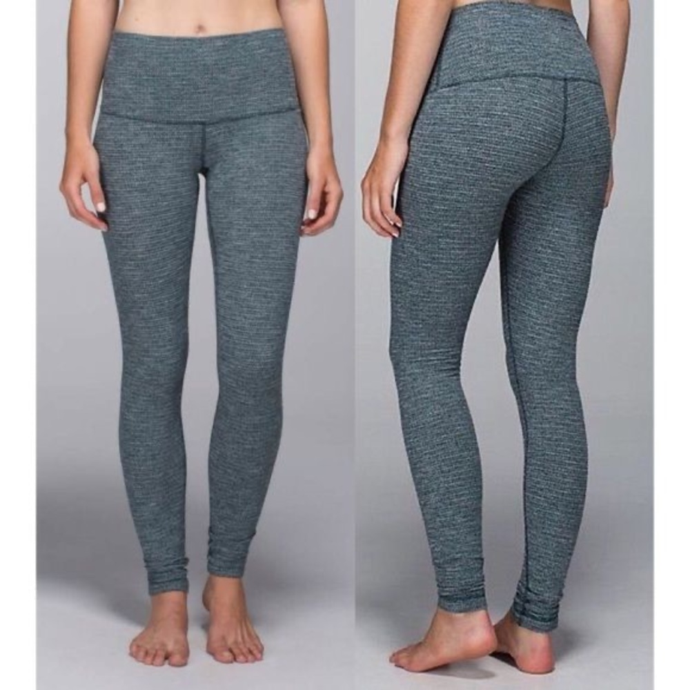 Lululemon high waist green coco pique full length